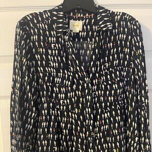 Maeve bird print blouse - size 8